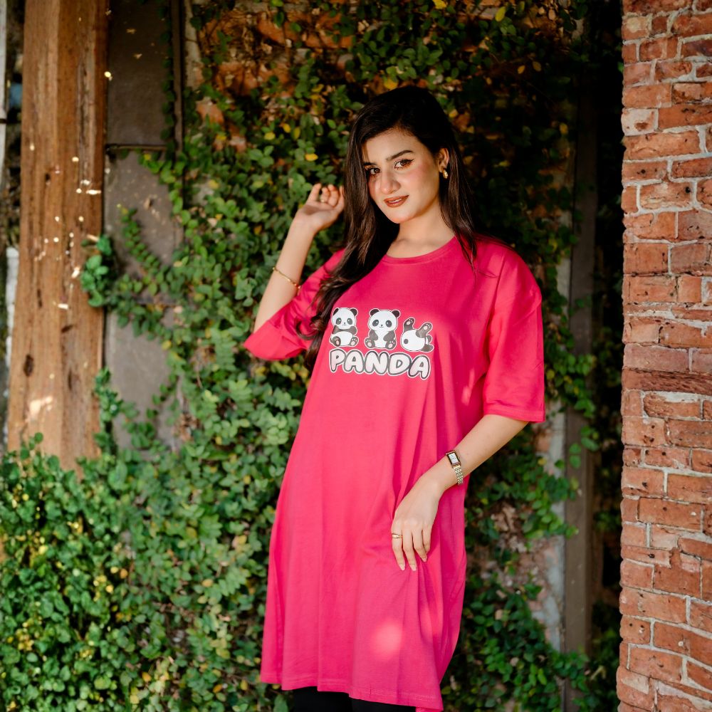 ৪ পিস লেডিস লং টি-শার্ট কম্বো ১১৯৯ টাকা (Style-Cheery Merun // VIVRE White // Panda Megenta // Pleasure Light Blue)