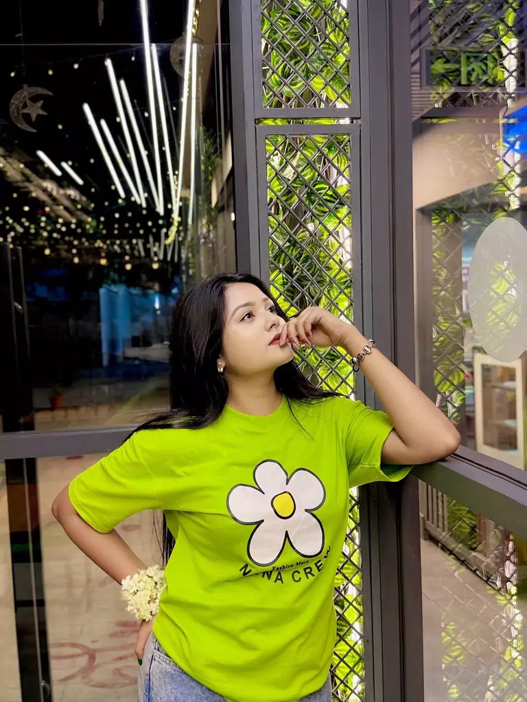 ৩ পিস টি-শার্ট কম্বো মাএ ৭৫০ টাকা (Nana Crew Neon/A Happy Day Megenta/Love Black)